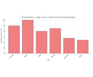 Chicago Blues Large Cities in Cook County Shrinking Fastest